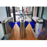 Automatic Body Detection Turnstile Flap Barrier 304 SS Face Recognition RFID Reader for sale