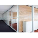 Demountable Glass Partition Wall System Removable Aluminium Frame Glass Partition for sale
