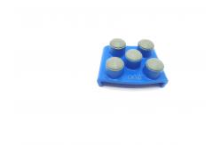 China 5-Dot HTC Resin Pads for Concrete Floor and terrazzo supplier