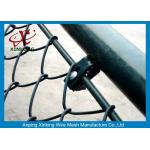 Link Fence Stable China Link Mesh Electric Galvanized And PVC Coated Dark Green for sale