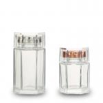 Hexagonal Bird Nest Bottle , 60ml / 80ml / 100ml Glass Food Preserve Jars