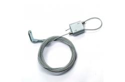 China Wire Rope With 90 Deg Eyelet End Fixing Suspension Kit From Concrete Ceiling supplier