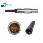 Lemo 4 pin Connector FGG 0B 304 CLAD52Z with Panel mount socket EGG 0B 304 CLL for sale