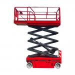 Red Self Propelled Scissor Lift 450kg Mobile Man Lift 10m Height for sale