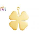 Rustproof SS304 Engraved Four Leaf Clover Pendant for sale
