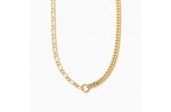 China 18K Gold Plated Double Chain Necklace for Girls' Fashion Accessory Collection supplier