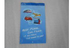 China Ldpe Printed Grip Seal Bags Blue With Small Cartoon For Children Toys supplier