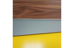 China Circular Cladding Wood Grain Aluminum Composite Panel Embossed Surface Density 2.5% supplier