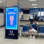 Indoor LCD Monitor Touch Screen Kiosk Floor Stand Advertising Display Digital Signage Player Built In Min pci for sale