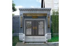China Recyclable Black Riveted Joint Aluminium Fence Gate Swing Door Entrance supplier