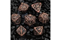 China Skull Metal Hollow Dice Set DND Dungeons And Dragons Polyhedral RPG Hollow Digital supplier