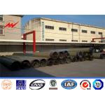 High Voltage Galvanized Conical Pole Distribution Transmission Line Towers for sale