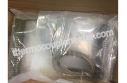 China Hot Runner  Electric Coil / Spring Heaters With Silicone Vanished Fiberglass Leads supplier
