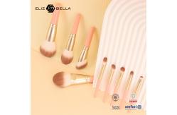 China 9pcs Professional Makeup Brush Set with Wooden Handle and Aluminium Ferrule Customization supplier