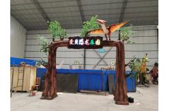 China Customized Most Realistic Dinosaur For Park Entrance Door Gate supplier