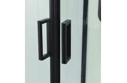 China Stylish Shower Room And Black Frame With Tray And Roof For Modern supplier
