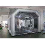 8m Oxford Cloth Inflatable Spray Booth With 4 Filters For Car Washing / Painting for sale