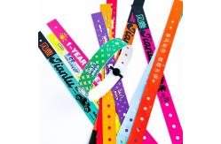 China Custom PVC Wristbands for Events Promotions Waterproof supplier
