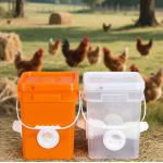 Durable Plastic Feeder Food Grade Plastic Buckets With Handle and Lid for sale