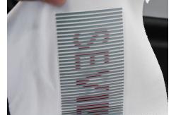 China Custom 1mm Silicone Logo Heat Transfer Labels Printing For Clothing supplier