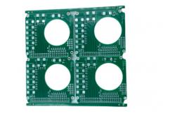 China Electronic Circuit Board Assembly 0.1mm Min Line Width / Space Green Solder Mask supplier
