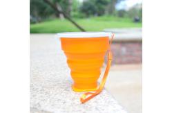 China BPA Free Food Grade Silicone Retractable Cup 200ML For Travelling supplier