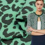 100% Cotton180cm  Stretch Knitted Fabric 240gsm Leopard Print Jersey Fabric for sale