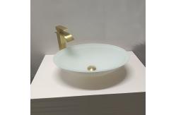 China Modern Glass Top Wash Basin Sleek Design Scratch Resistant Surface supplier