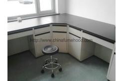 China Commercial Laboratory Wall Cabinets Multi Choice Worktops With Stool Chairs supplier