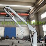 Steel Material 0.99t 10m Hydraulic Knuckle Boom Crane for sale