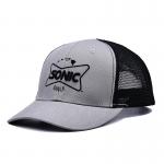Trendy Classic Trucker Cap With Pre Curved Visor Plastic Snapback Closure Logo Customize Cool for sale