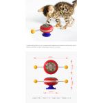 Cat Interactive Pet Toys Gyro Turntable Catnip Ball ABS OEM
