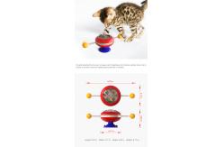 China Cat Interactive Pet Toys Gyro Turntable Catnip Ball ABS OEM supplier