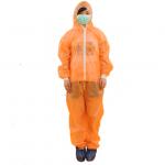 Breathable Disposable Microporous Coverall , Lightweight Non Woven Isolation Gown for sale