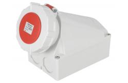China Nylon Material 5 Pin 3800V 63A IP67 Waterproof Socket Wall Mount supplier