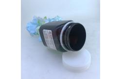 China Cosmetics 8oz Matte Black Pet Plastic Jars With Screw Lids supplier