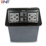 Office Conference Desktop Power Sockets Aluminum Alloy Brushed With Network