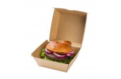 China Foldable Oil Proof Biodegradable Burger Box for Eco-Friendly Food Packaging Takeaway supplier