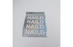 China Customized Logo Zip Lock  Bags Flat Holographic Film Mini Mylar Three Side Seal supplier