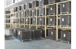 China Metal Stackable Collapsible Wire Mesh Container 500kg supplier