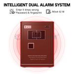 Height 580mm home lock box Customized Double Alarm
