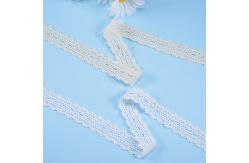 China 1/2 Inch Width Cotton Lace Trim Embroidery White Ribbon Lace supplier