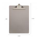 Clear A4 File Plastic Office Clipboards ODM With Metal Clip And Smooth Surface