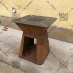 Commercial Charcoal Corten Steel BBQ Grill for Backyard for sale