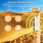 24V PoE 2 LAN 14dBi 5ghz 3km Point To Point Wireless Bridge For Elevator for sale