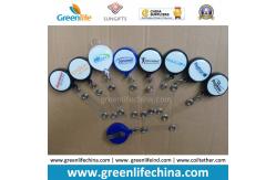 China ID Round Badge Pull Rell W/Silk Screen Custom Logo Printing supplier