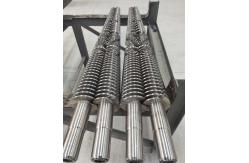 China 45-300mm Barrel Diameter Conical Tandem Screw System With Nitriding Efficiency supplier