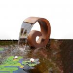 Create Oasis Rusty Corten Steel Water Feature For Garden Decoration for sale