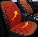 Leather Heated Car Seat Cover , Far Infrared Heating Seat Cushion SHEERFOND OEM for sale
