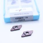 PV8310 Grade Bronze CNC Carbide Insert For Cut-Off CTP PVD Coated Parting Off Indexable Inserts CTP20FR-TH Perfect for CTP for sale